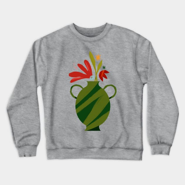 Spring vase Crewneck Sweatshirt by Maia Fadd